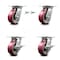 Service Caster 5 Inch Poly on Aluminum Swivel Caster Swivel Locks 2 Brakes, 2PK SCC-35S520-PAR-BSL-2-SLB-2 - alternate 1